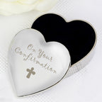 Confirmation Cross Heart Trinket Box | Trinket, Jewellery & Keepsake Boxes | Christening Gift