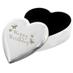 Happy Birthday Butterfly Heart Trinket Box | Trinket, Jewellery & Keepsake Boxes