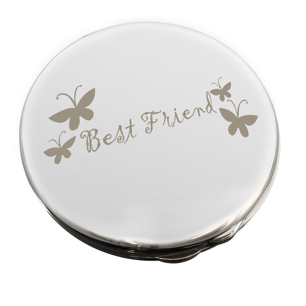 Best Friend Round Compact Mirror for Birthday