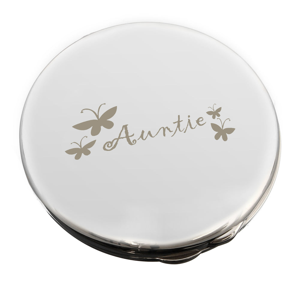 Auntie Round Compact Mirror for Birthday