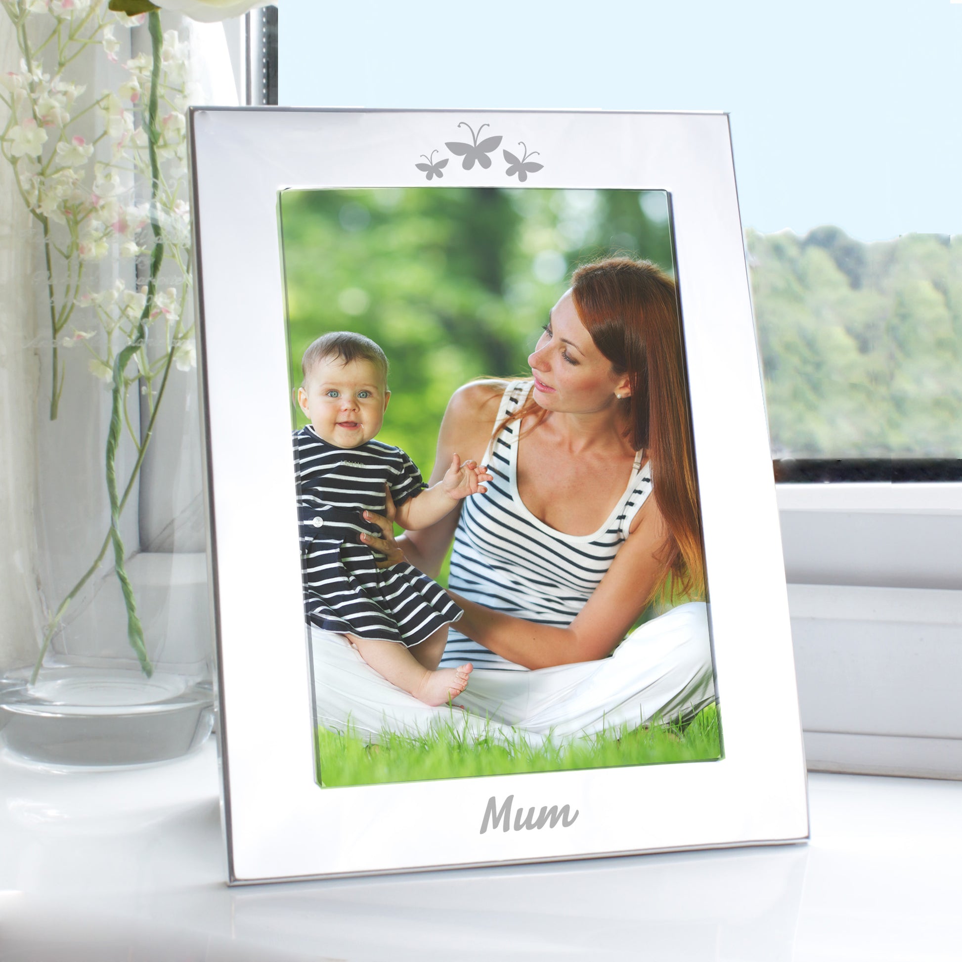 Silver 5x7 Mum Photo Frame - Inspired Creative Gifts