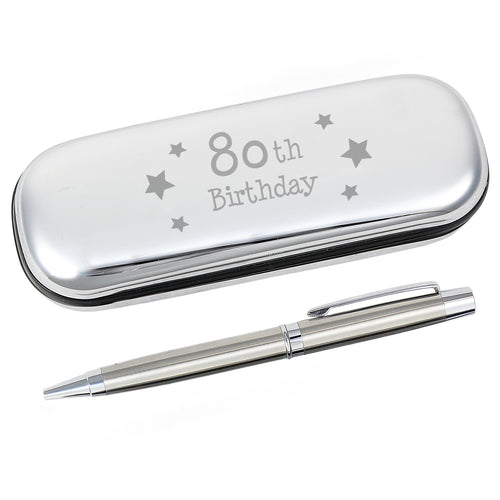 80th Birthday Pen & Box | Birthday Gift