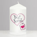 Best Friend Heart Stitch Pillar Candle | Candles & Reed Diffusers | Inspired Creative Gifts