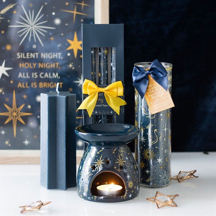 Set of 3 Starry Night Taper Candles - Candles - Inspired Creative Gifts