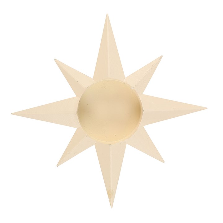 Cream Star Tealight Candle Holder - Candle Holders - Inspired Creative Gifts