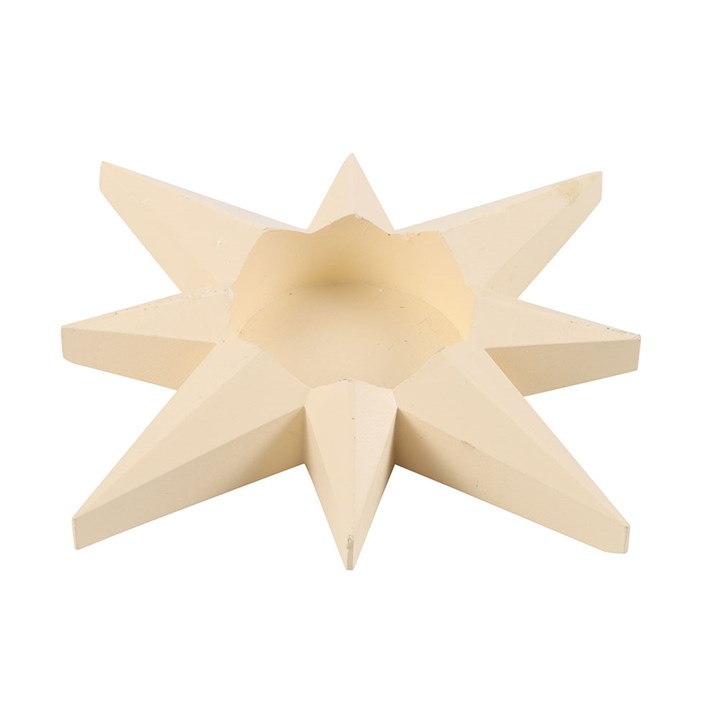 Cream Star Tealight Candle Holder - Candle Holders - Inspired Creative Gifts
