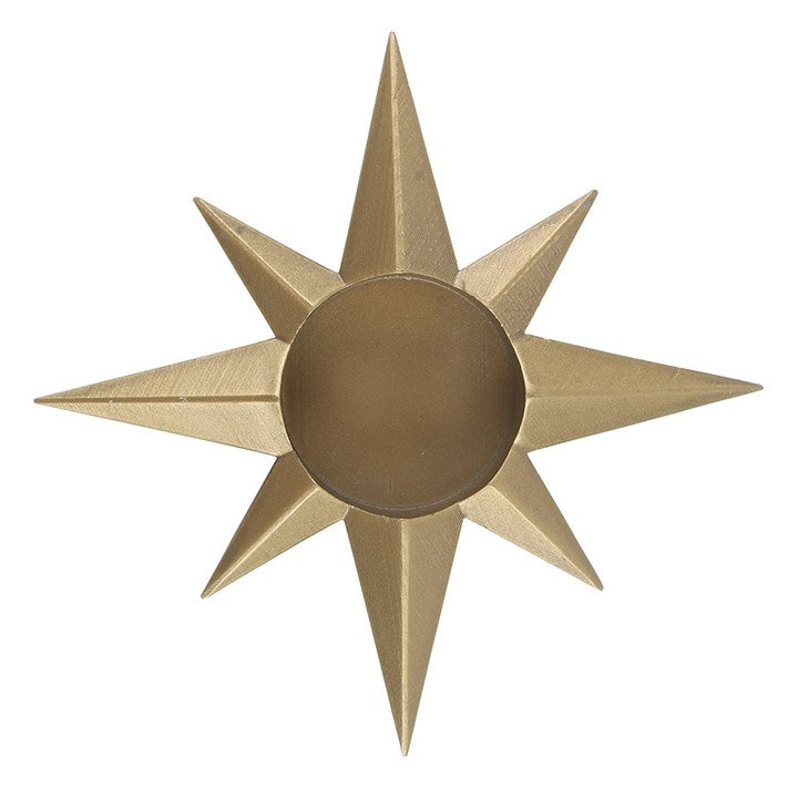 Gold Star Tealight Candle Holder - Candle Holders - Inspired Creative Gifts
