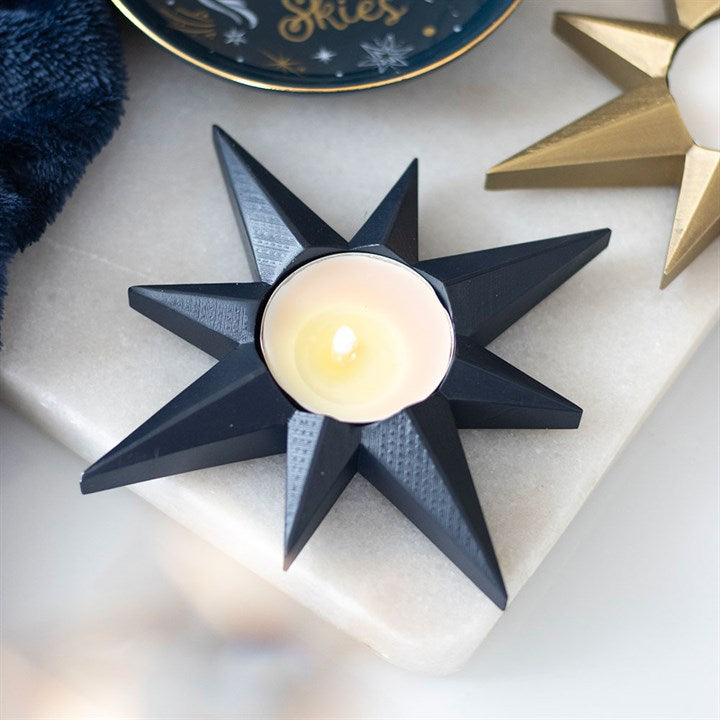 Navy Star Tealight Candle Holder - Candle Holders - Inspired Creative Gifts