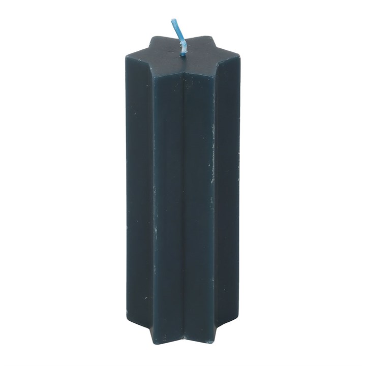 Navy Starry Night Star Shaped Taper Candle - Candles - Inspired Creative Gifts