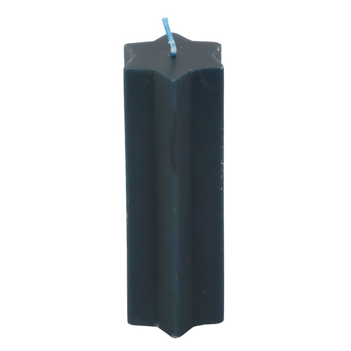 Navy Starry Night Star Shaped Taper Candle - Candles - Inspired Creative Gifts