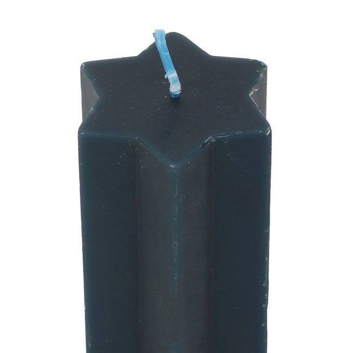 Navy Starry Night Star Shaped Taper Candle - Candles - Inspired Creative Gifts