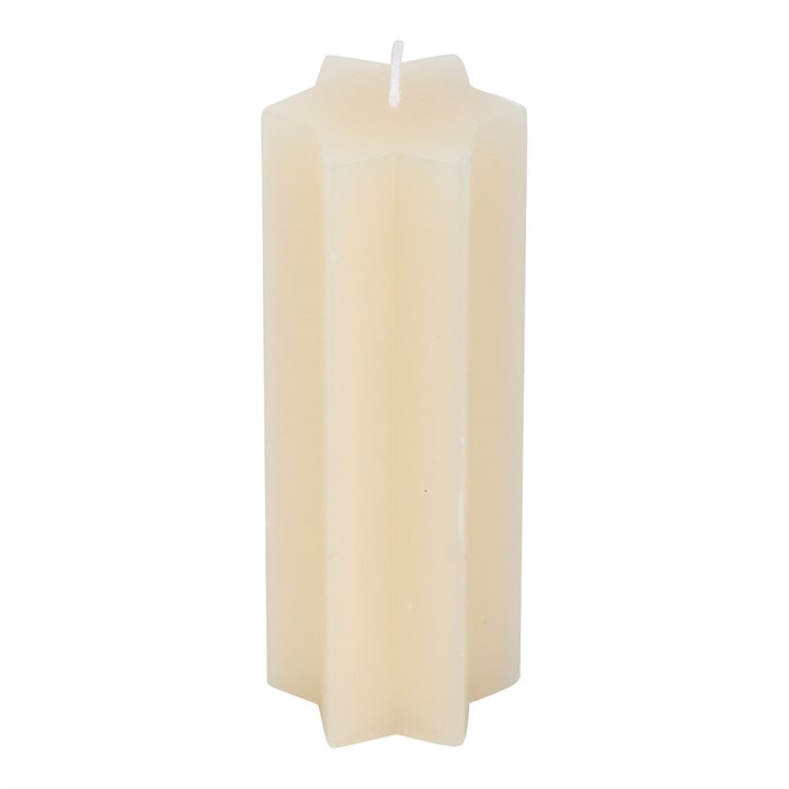 Cream Starry Night Star Shaped Taper Candle - Candles - Inspired Creative Gifts