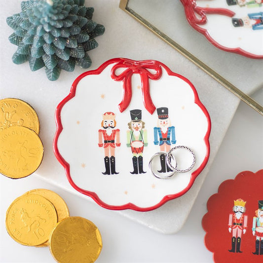 Nutcracker Trinket Dish with Bow - Inspired Creative Gifts