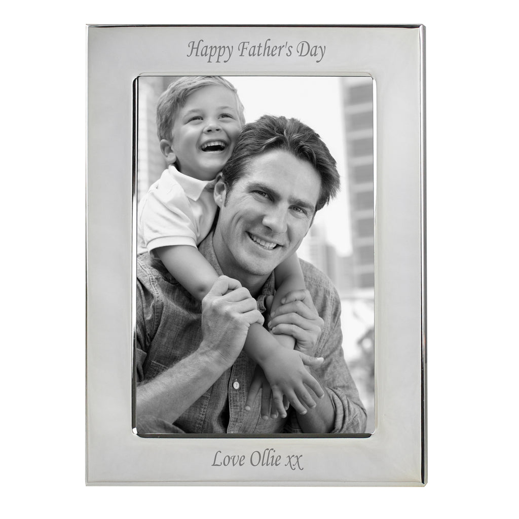 Personalised Silver Plated 6x4 Photo Frame - Inspired Creative Gifts
