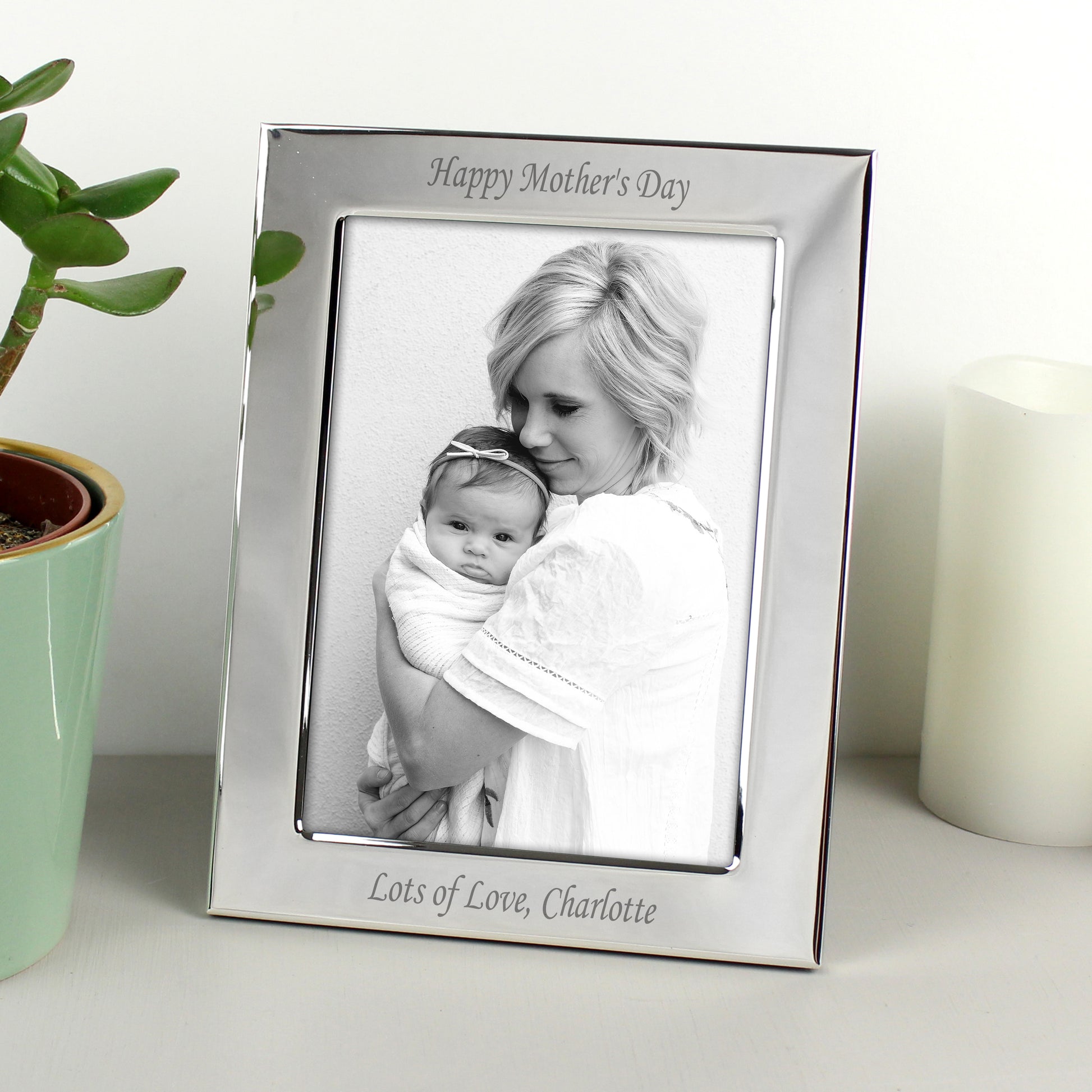 Personalised Silver Plated 6x4 Photo Frame - Inspired Creative Gifts