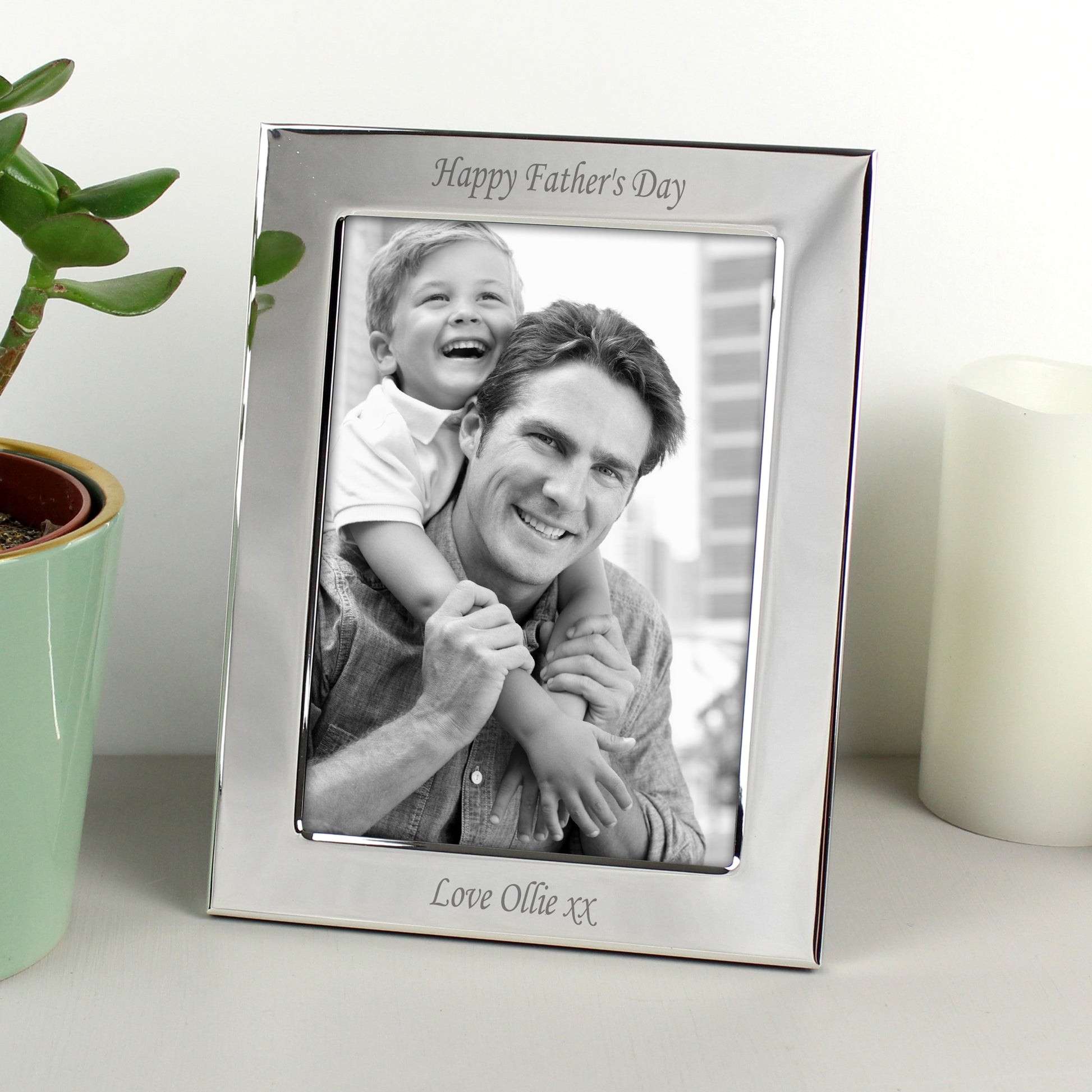 Personalised Silver Plated 6x4 Photo Frame - Inspired Creative Gifts