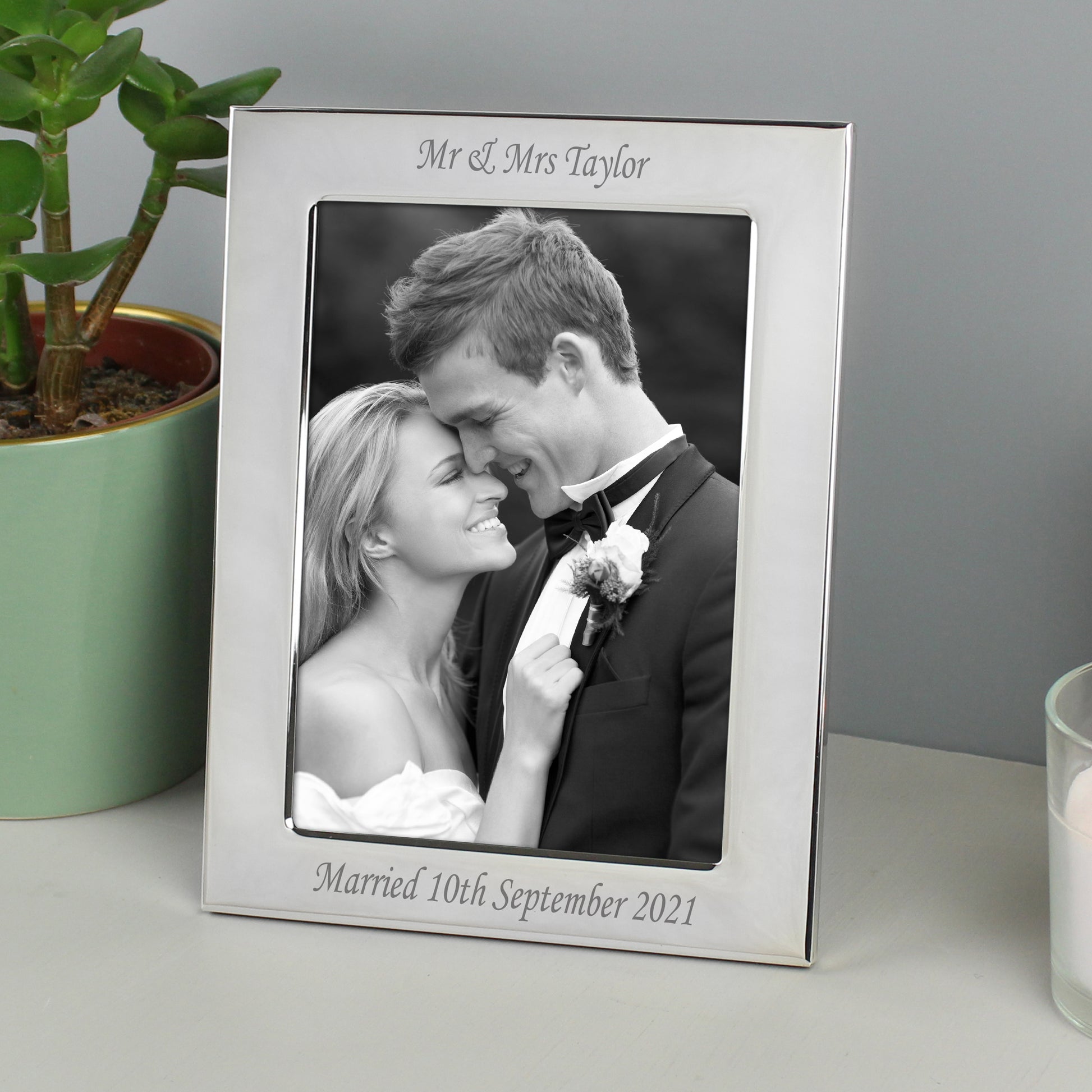 Personalised Silver Plated 6x4 Photo Frame - Inspired Creative Gifts
