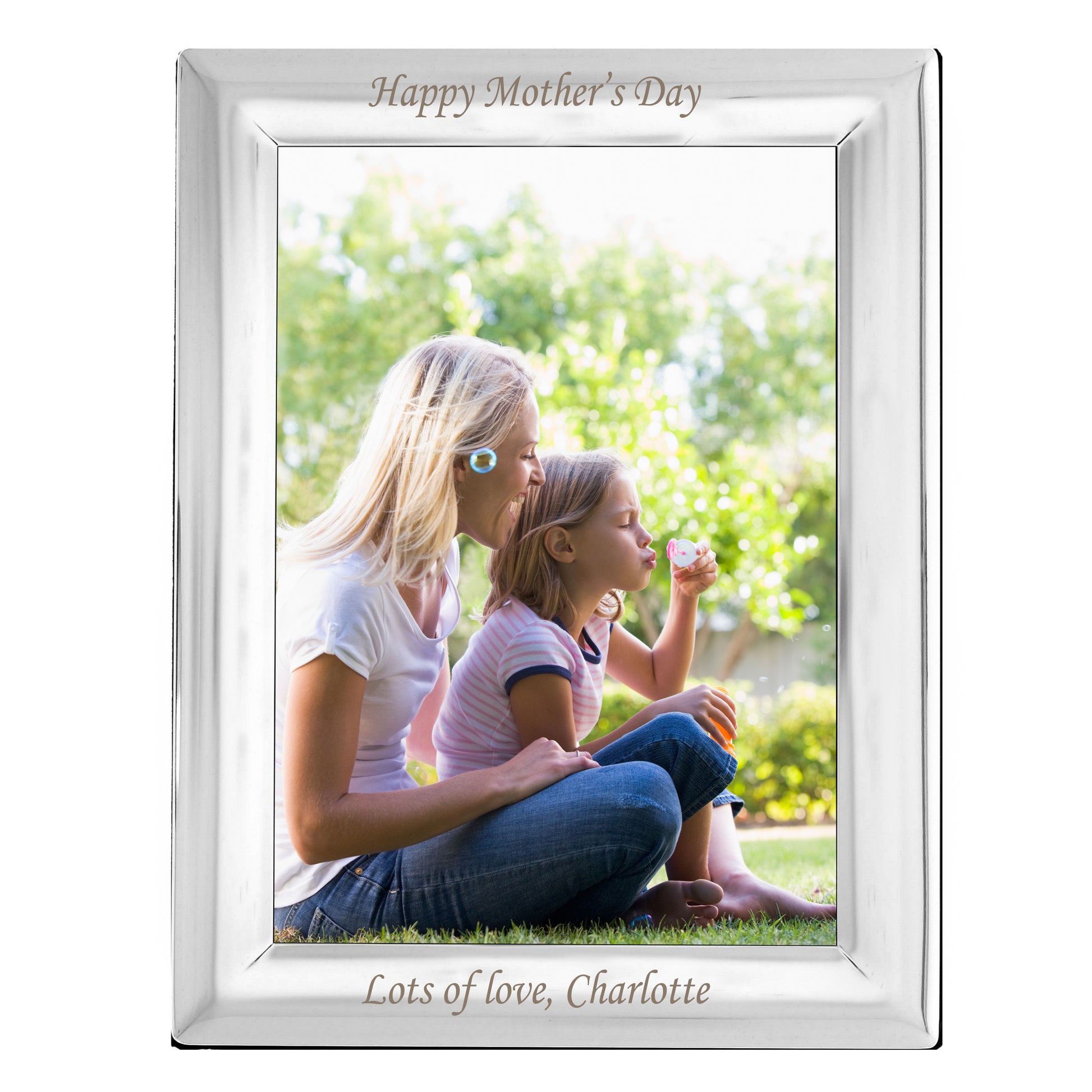 Personalised Silver Plated 6x4 Photo Frame - Inspired Creative Gifts