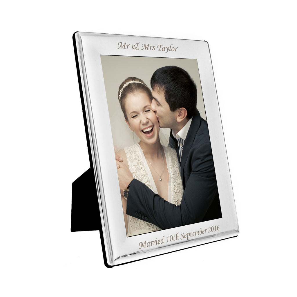 Personalised Silver Plated 6x4 Photo Frame - Inspired Creative Gifts