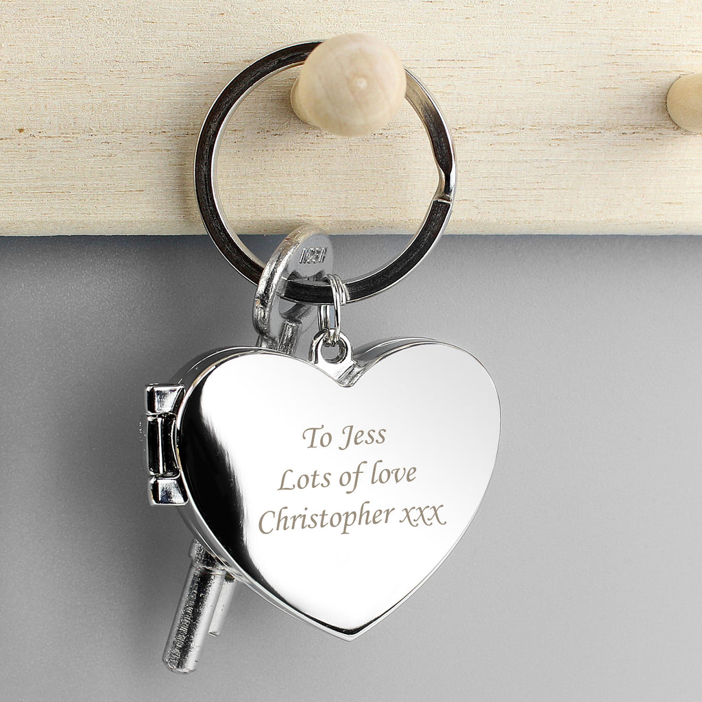 Personalised Heart Photoframe Keyring | Mother's Day Gift