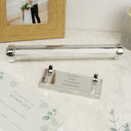 Personalised Plain Silver Plated Certificate Holder | Wedding Gift