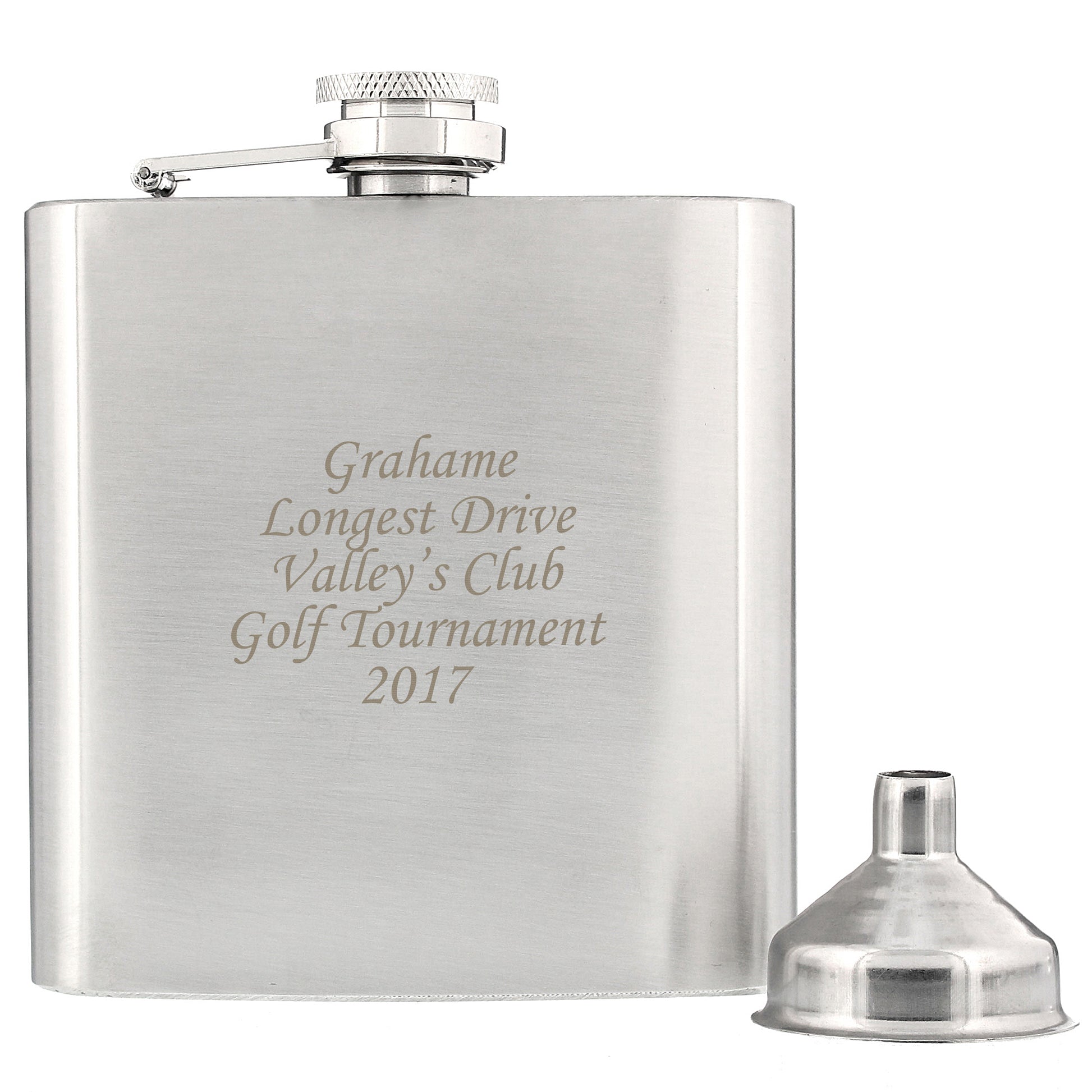 Personalised Boxed Stainless Steel Hip Flask - Hip Flask - Inspired Creative Gifts