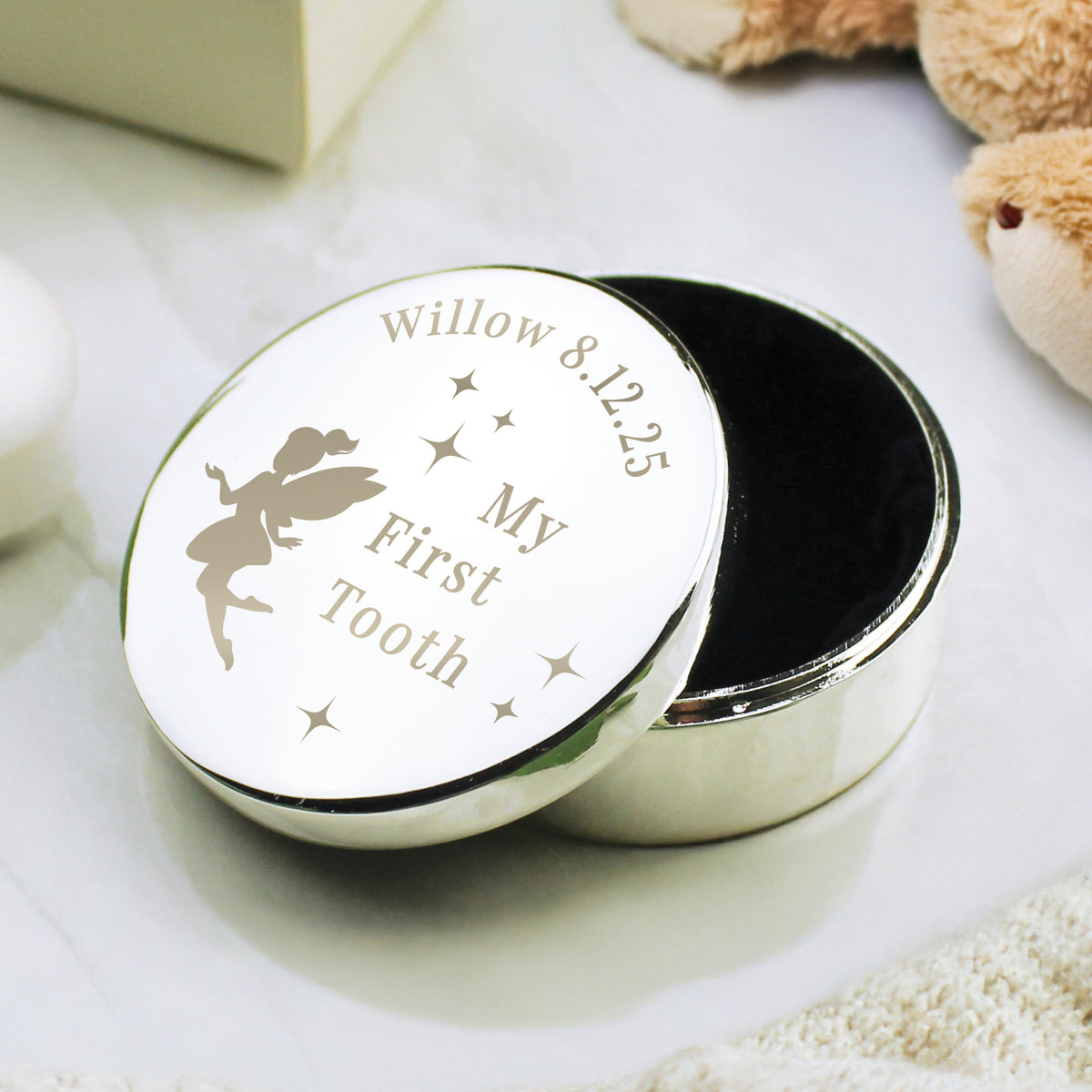 Personalised Fairy Princess First Tooth Trinket Box | Trinket, Jewellery & Keepsake Boxes