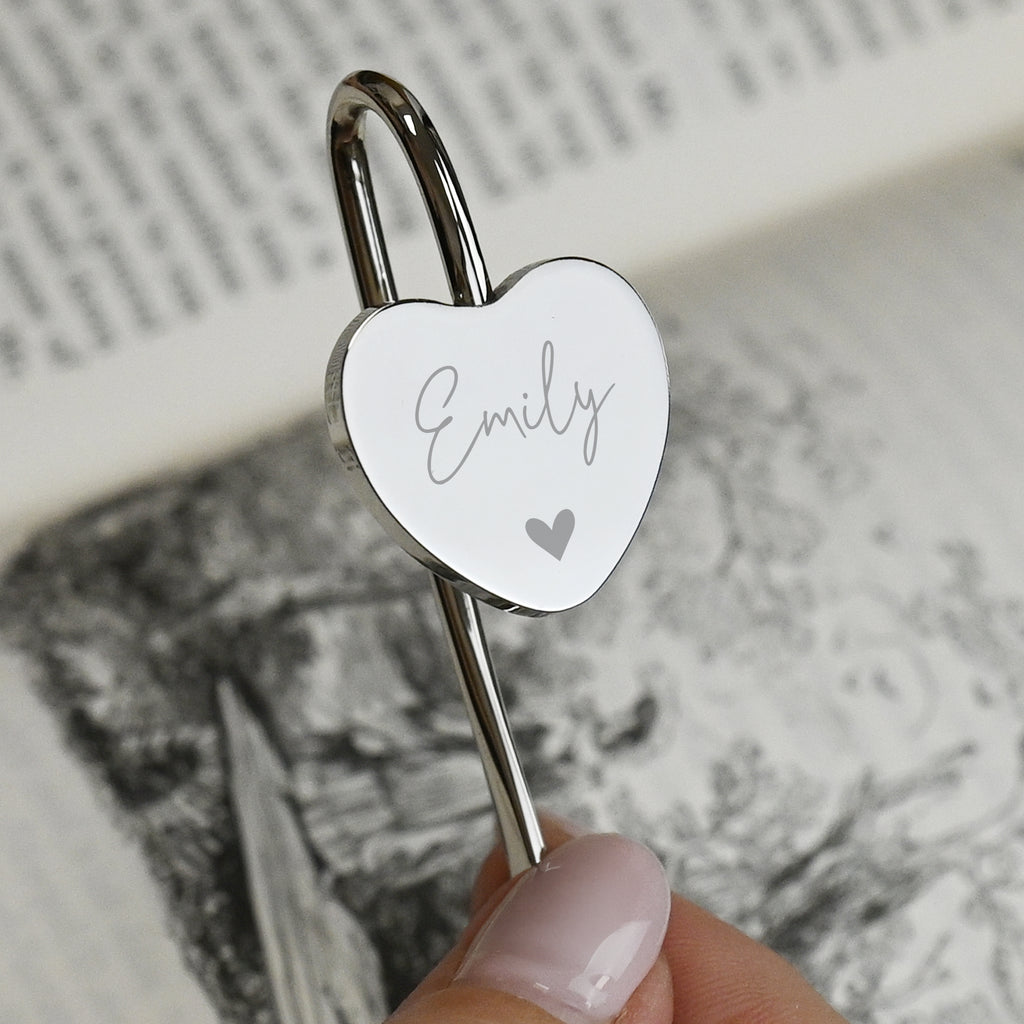 Personalised Engraved Heart Bookmark | Keepsakes | Christmas Gift