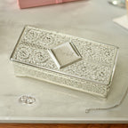 Personalised Silver Plated Jewellery Box | Wedding Gift