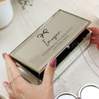 Personalised Bow Mirrored Jewellery Box | Gift for Her
