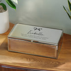 Personalised Bow Mirrored Jewellery Box | Gift for Her
