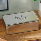 Personalised Mirrored Jewellery Box | Wedding Gift