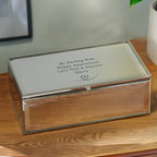 Personalised Heart Mirrored Jewellery Box | Gift for Her