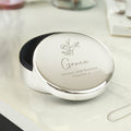 Personalised Floral Round Trinket Box | Trinket, Jewellery & Keepsake Boxes | Wedding Gift
