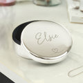 Personalised Heart Round Trinket Box | Trinket, Jewellery & Keepsake Boxes | Wedding Gift