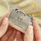 Personalised Bow Handbag Compact Mirror | Gift for Her