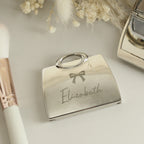Personalised Bow Handbag Compact Mirror | Gift for Her