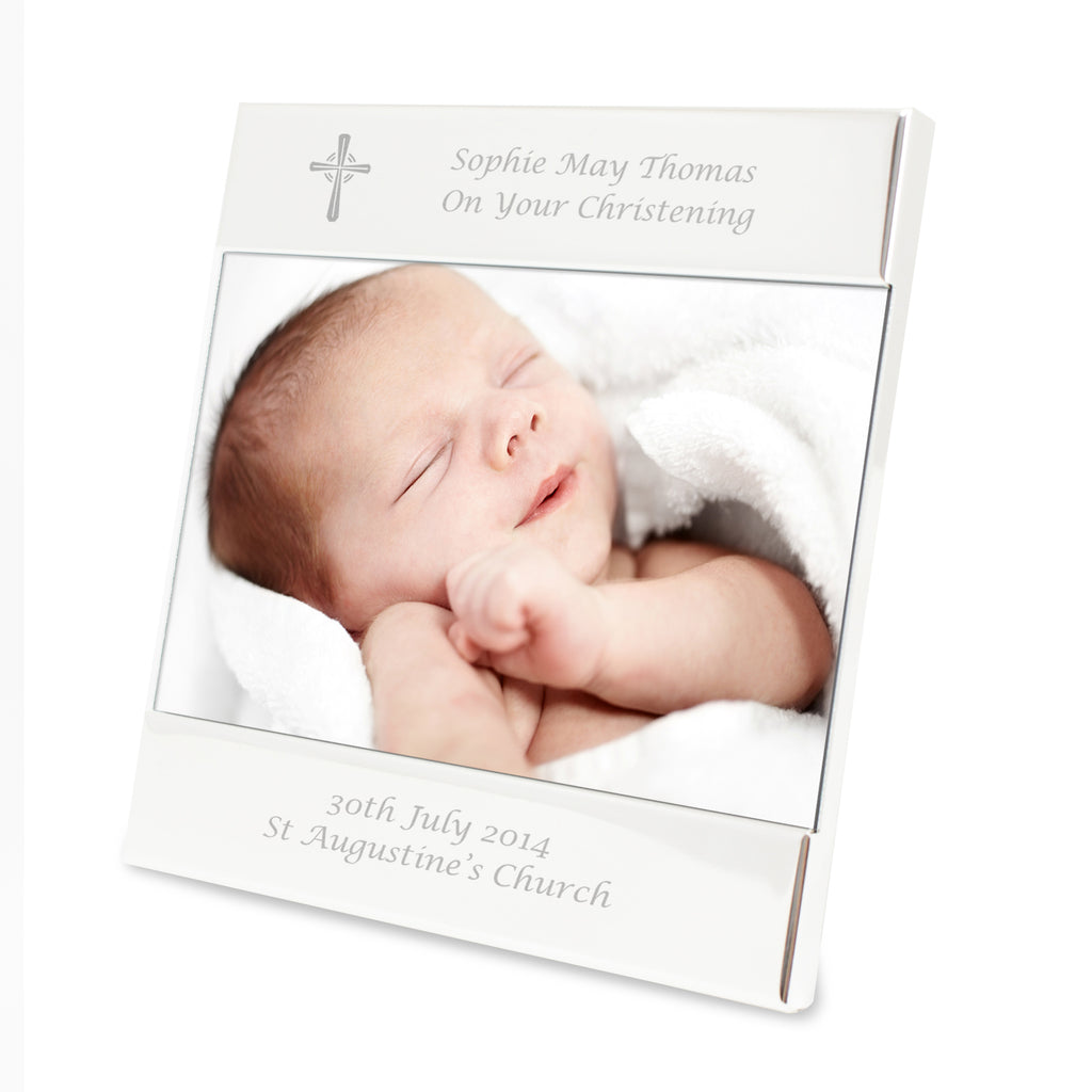 Personalised Silver Cross 6x4 Photo Frame | Photo Frames, Albums and Guestbooks
