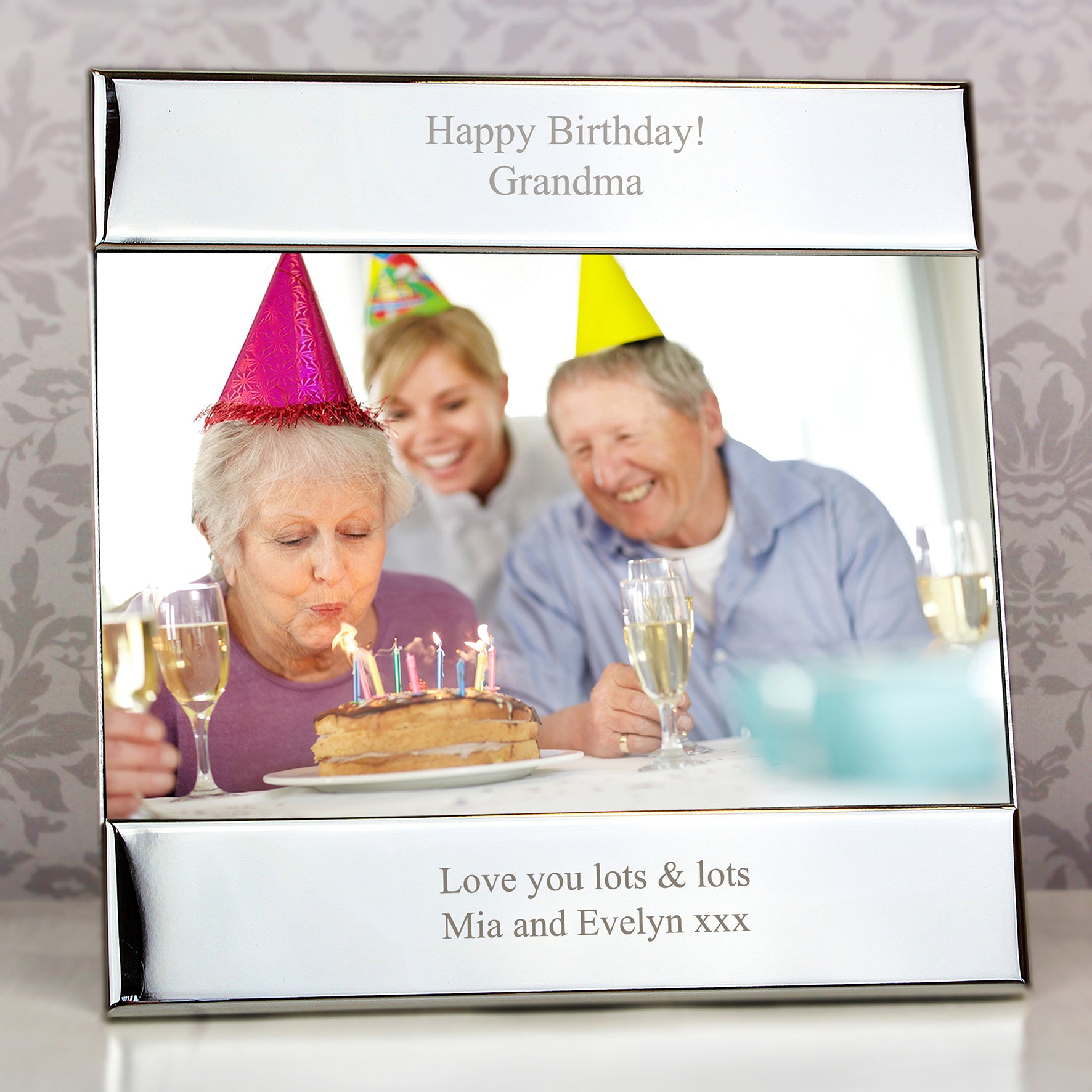 Personalised Silver 6x4 Photo Frame - Inspired Creative Gifts