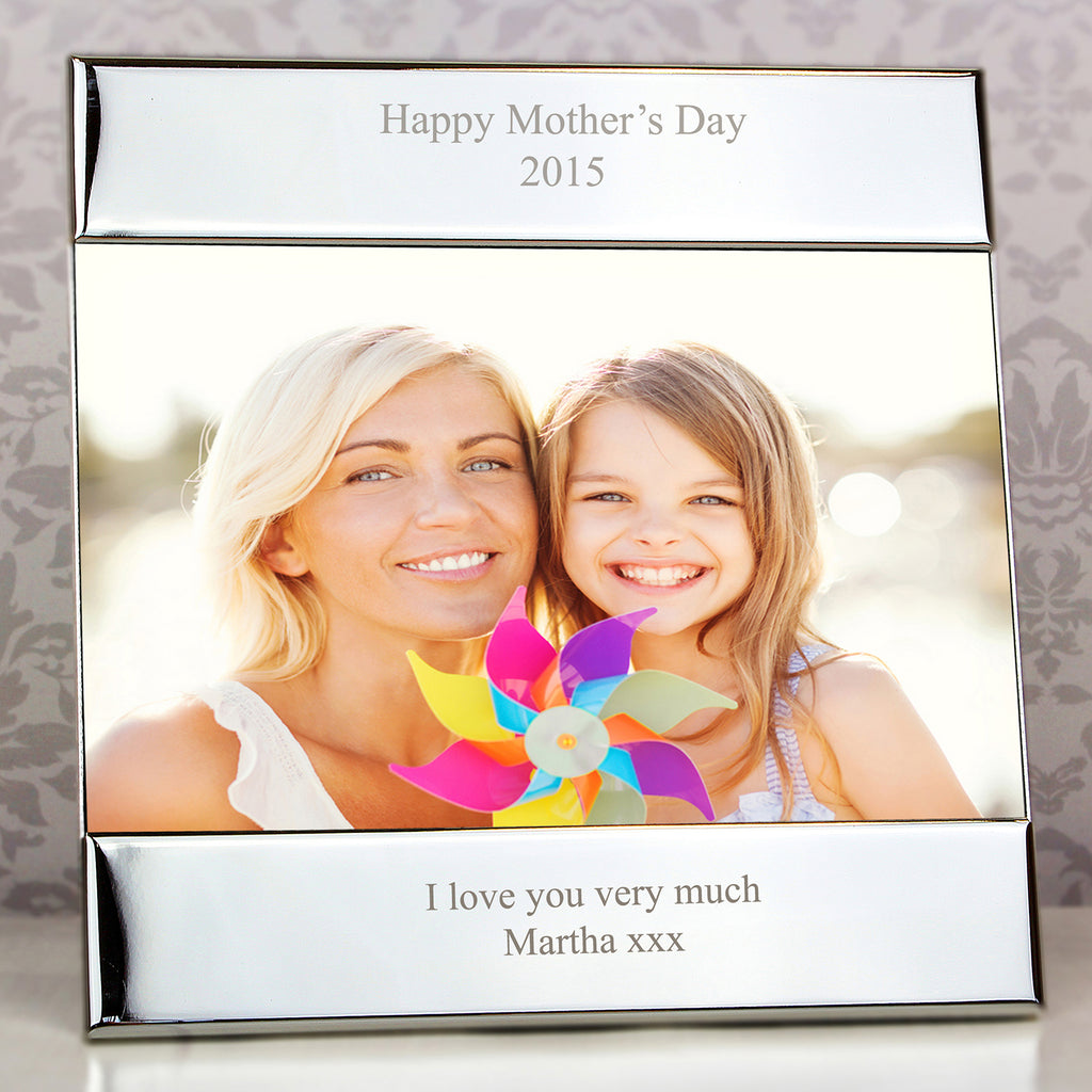 Personalised Silver 6x4 Photo Frame - Inspired Creative Gifts