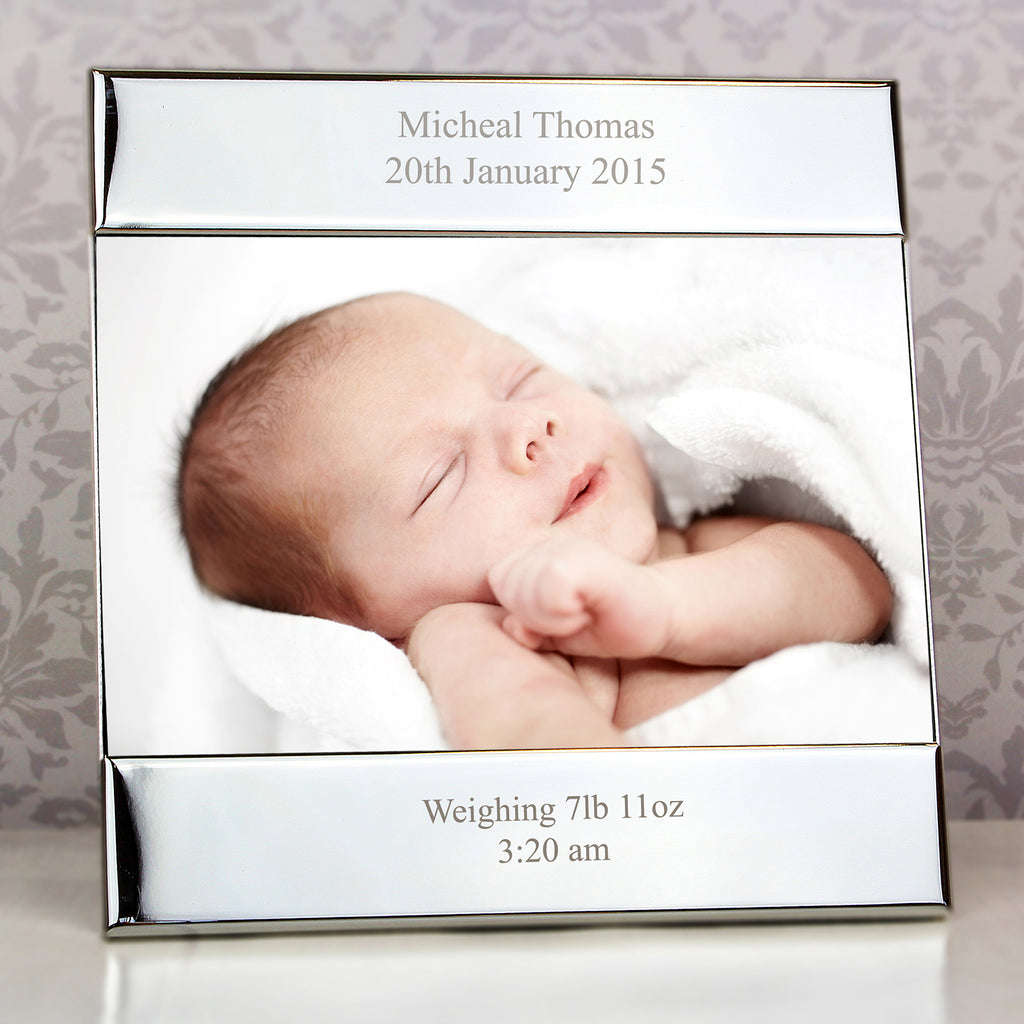 Personalised Silver 6x4 Photo Frame - Inspired Creative Gifts