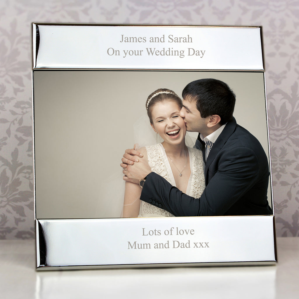 Personalised Silver 6x4 Photo Frame - Inspired Creative Gifts