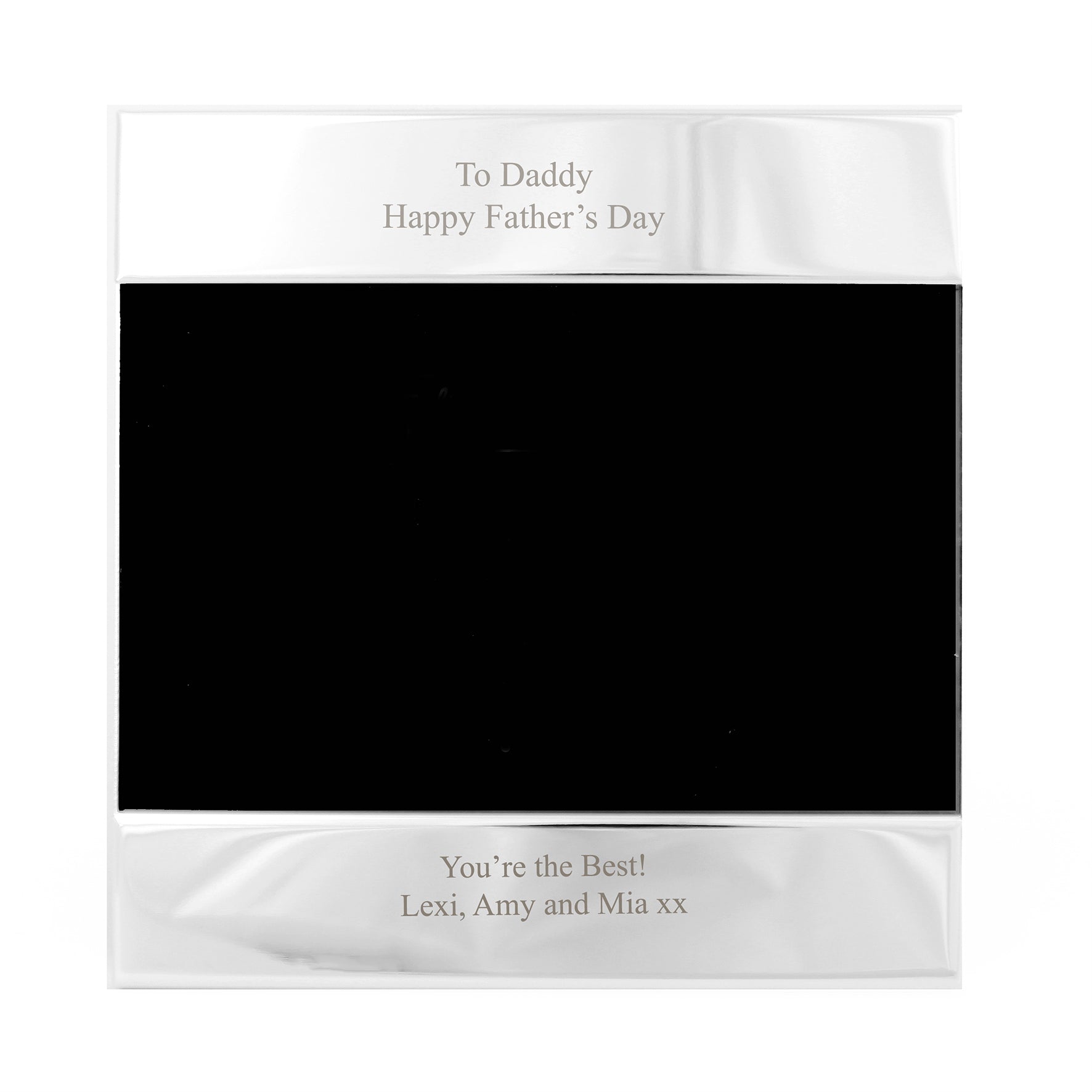 Personalised Silver 6x4 Photo Frame - Inspired Creative Gifts