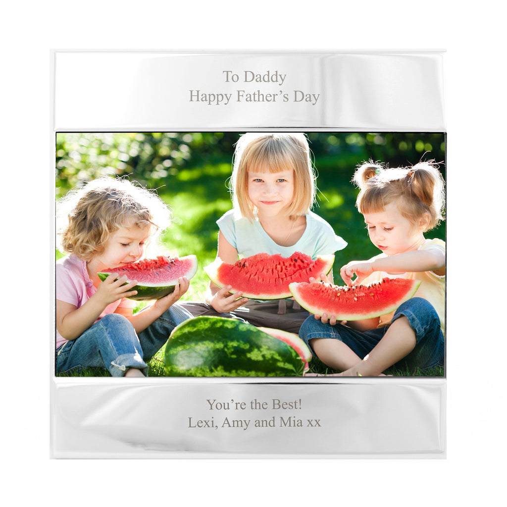 Personalised Silver 6x4 Photo Frame - Inspired Creative Gifts