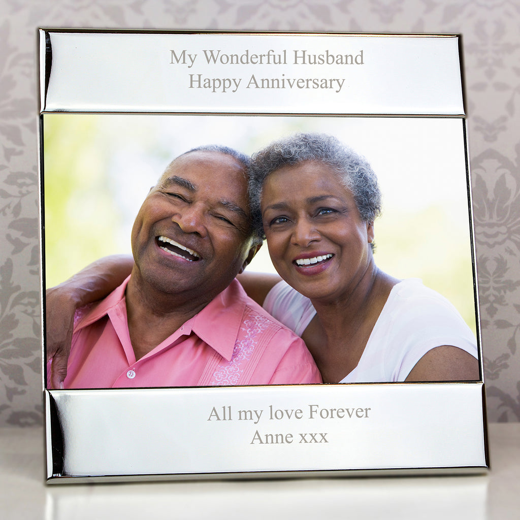 Personalised Silver 6x4 Photo Frame - Inspired Creative Gifts