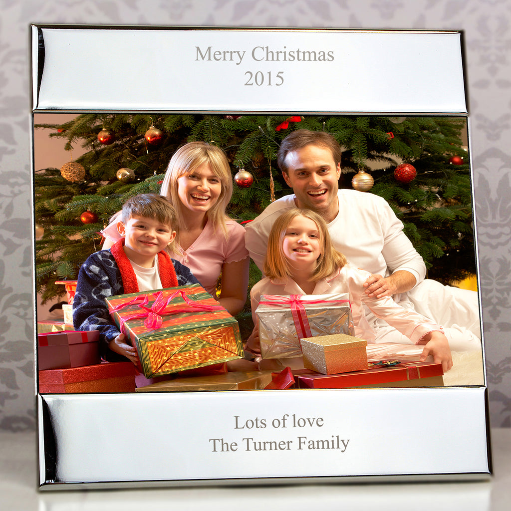 Personalised Silver 6x4 Photo Frame - Inspired Creative Gifts