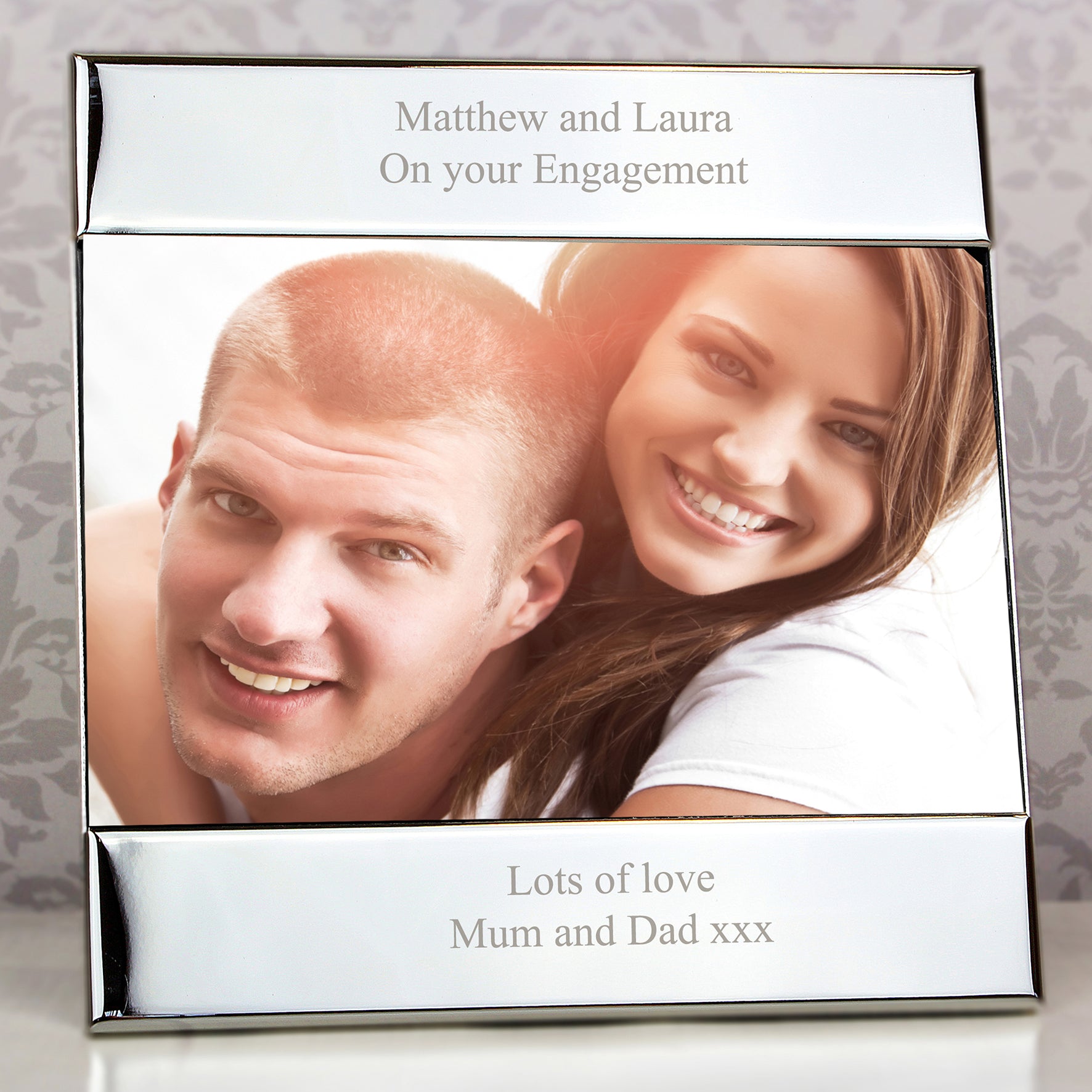 Personalised Silver 6x4 Photo Frame - Inspired Creative Gifts