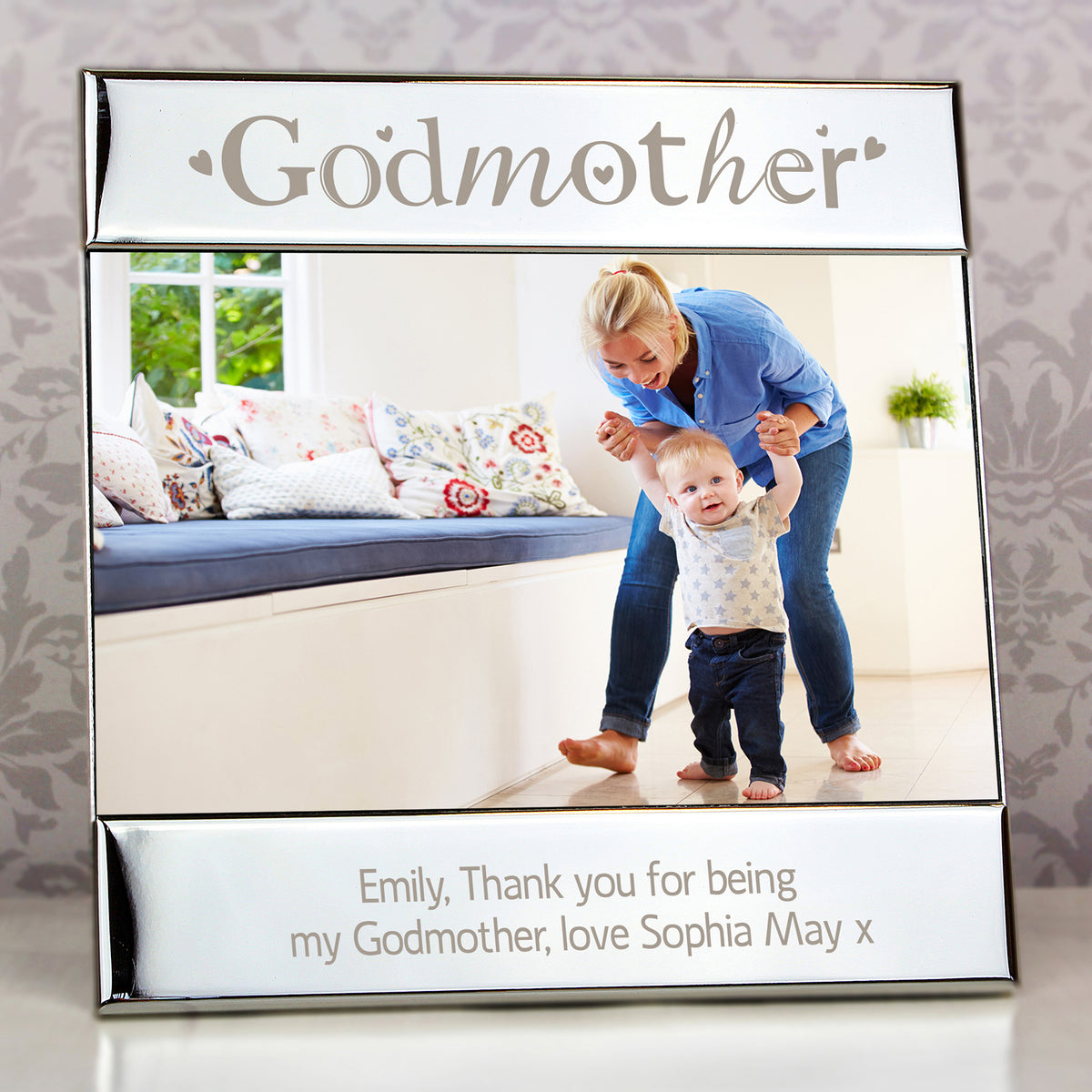 Personalised Silver Godmother 6x4 Photo Frame | Mother's Day Gift