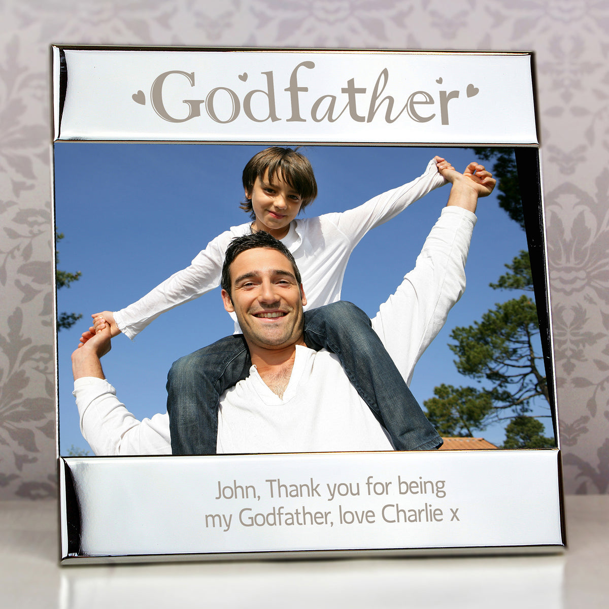 Personalised Silver Godfather 6x4 Photo Frame | Photo Frames, Albums and Guestbooks | Inspired Creative Gifts