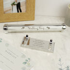 Personalised Wedding Day Silver Plated Certificate Holder for Wedding